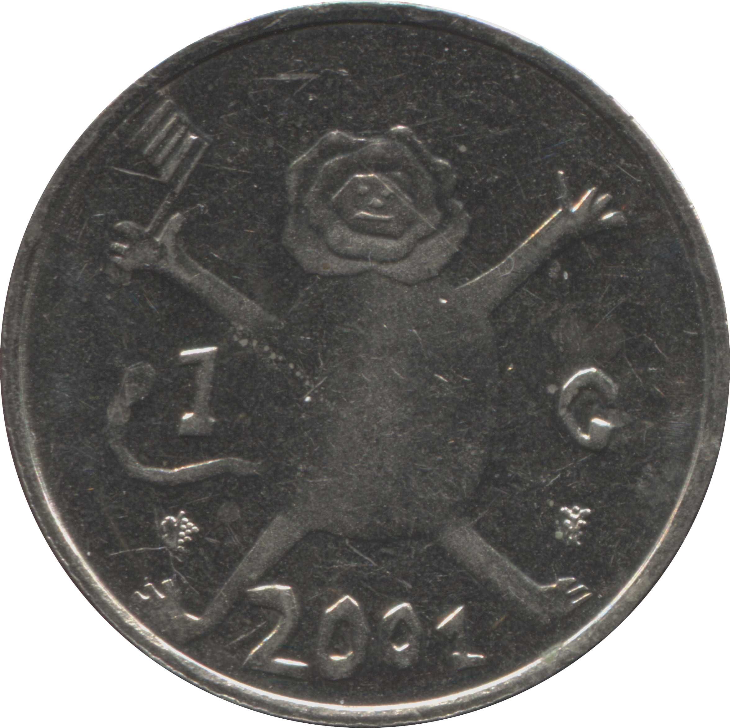 Holandia, 1 gulden 2001 - Ostatni Gulden