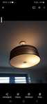 Lampa sufitowa biało czarna