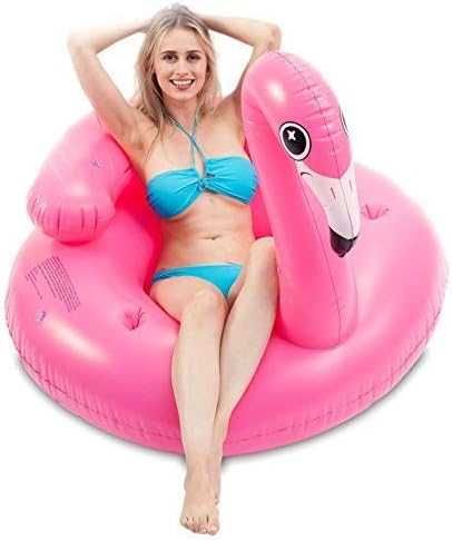 JOYIN Nadmuchiwany materac dmuchany z flamingiem, koło do pływania