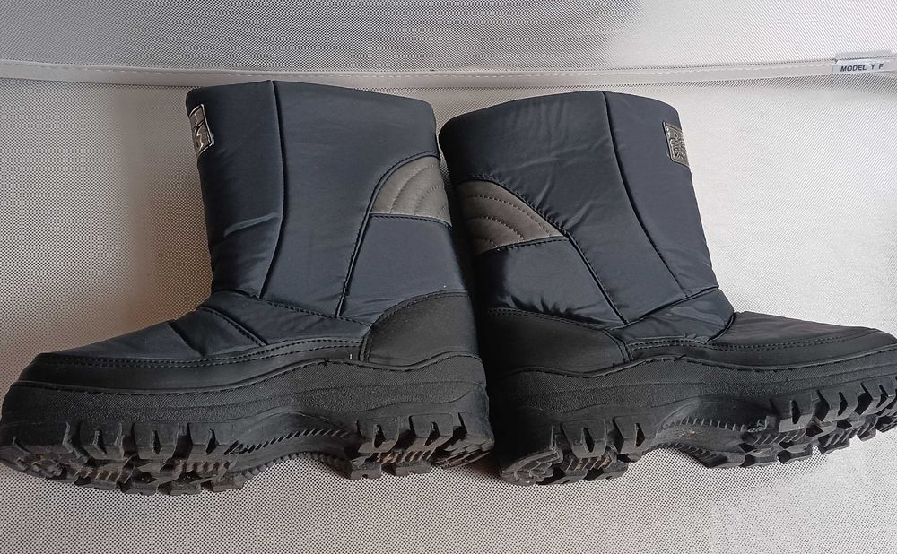 Botas Ski azul e cinza
