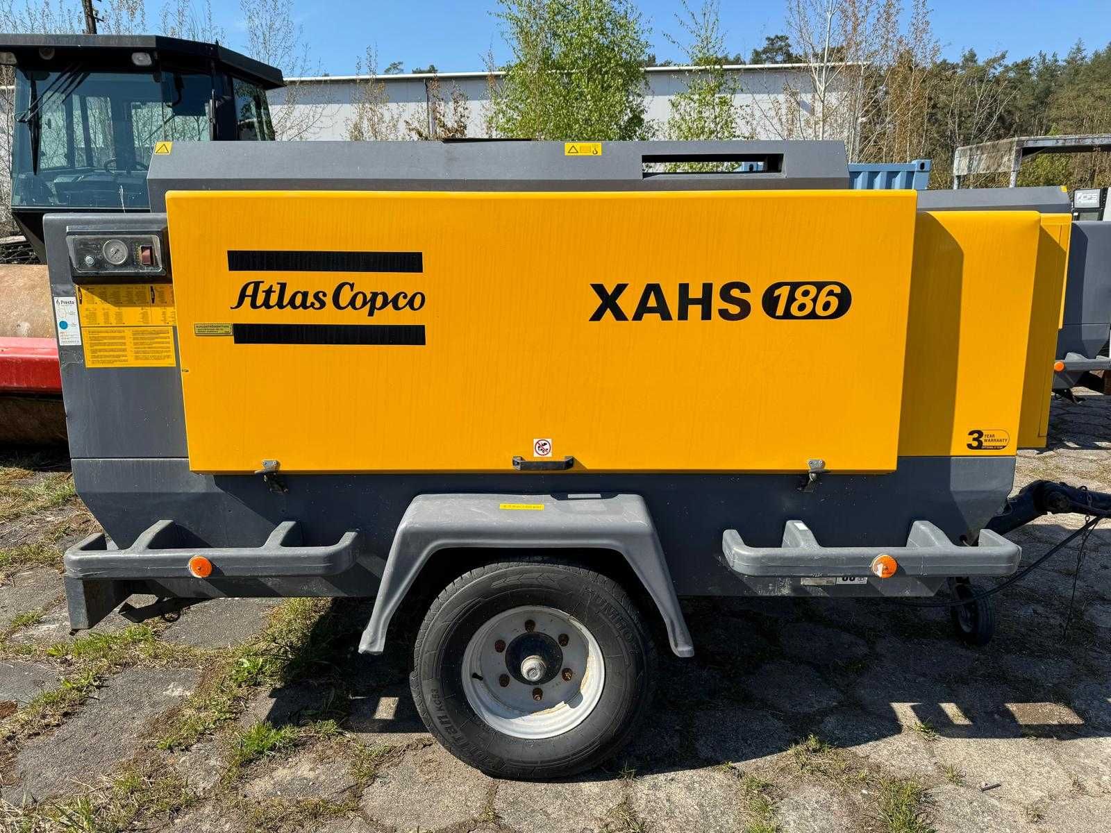 Sprężarka Atlas Copco XAHS 186 DD, 2012, netto: 99.000 PLN.