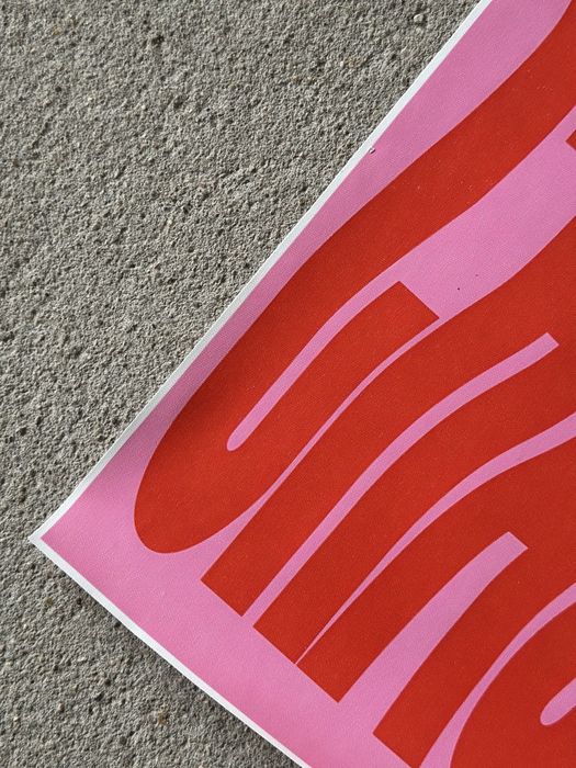 Retro plakat modernistyczny CHAOS loft modern design grafika wydruk