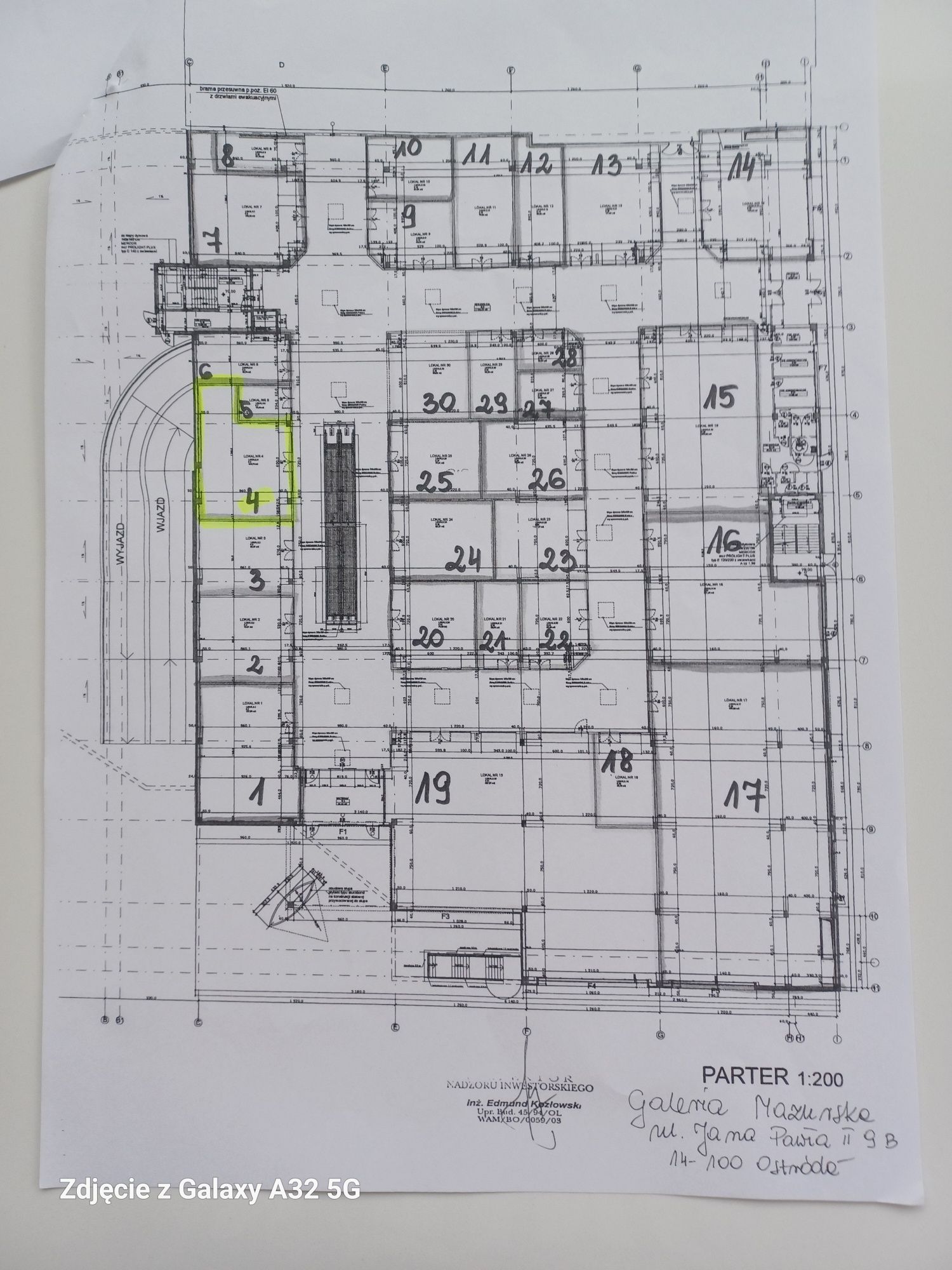 Lokal o powierzchni 104 m w Galerii Mazurskiej