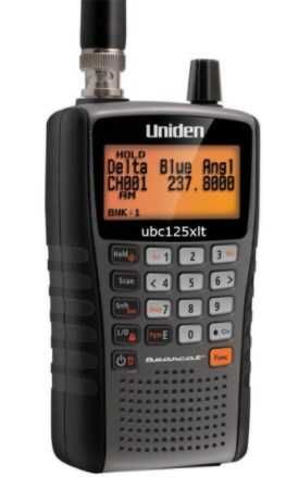 Scanner Portátil UNIDEN UBC-125XLT 25-960 MHz 500 canais - Radioamador