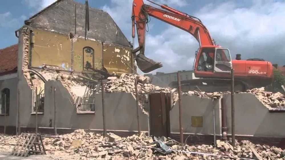 Wyburzenia rozbiórki budynków obiektów wywóz gruzu