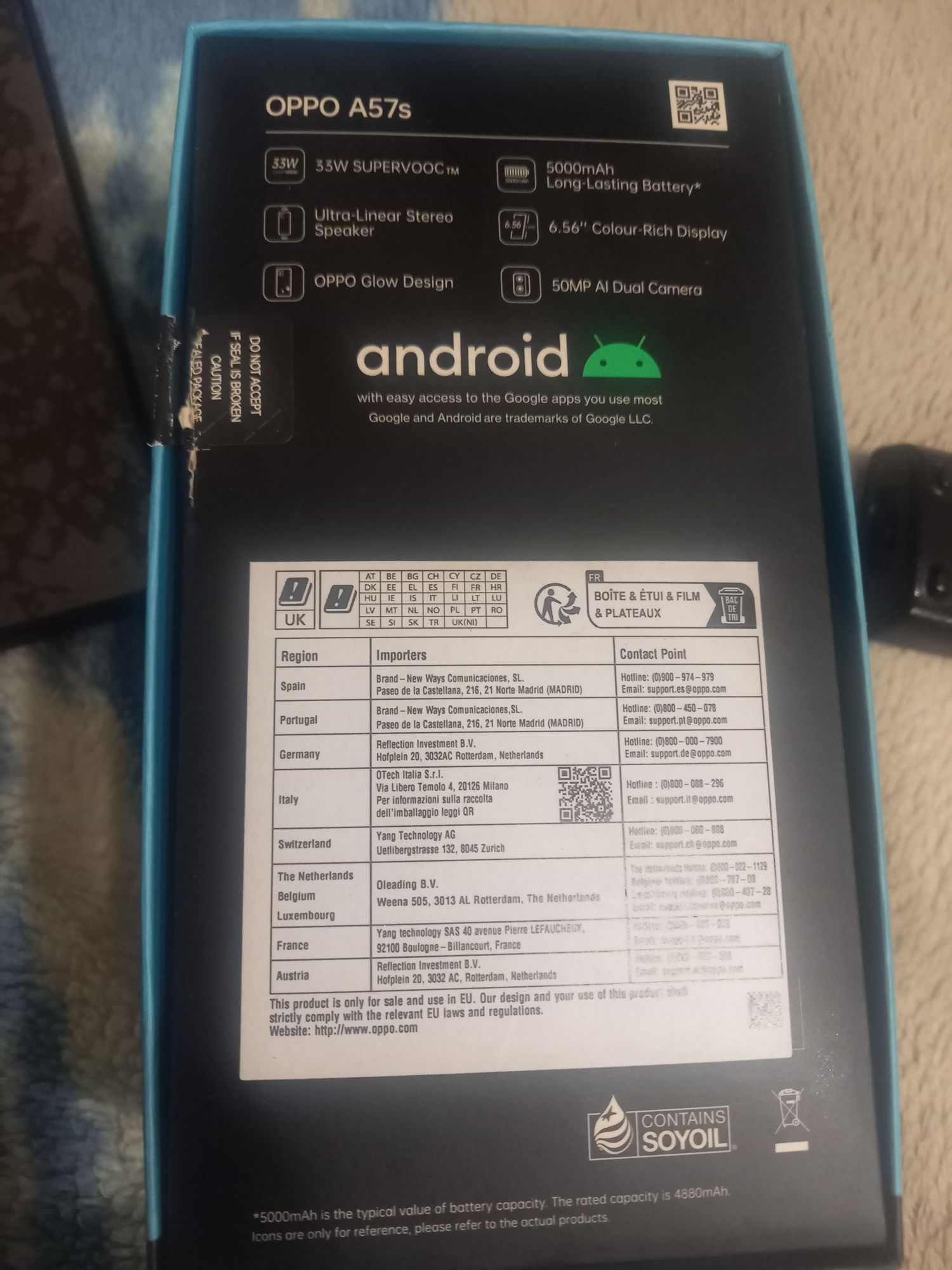 Telemóvel  OPPO A57 S