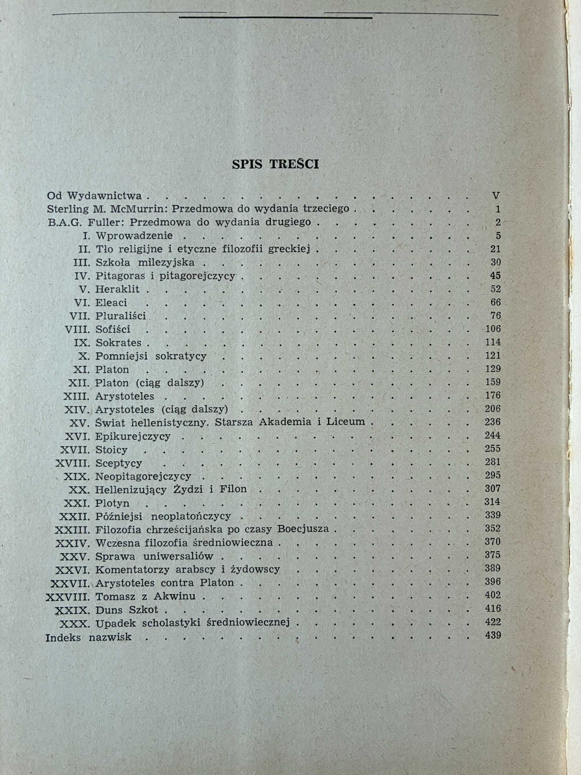 Historia filozofii Tom I-II B.A.G. Fuller