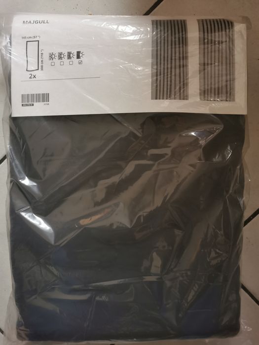 Ikea majgull zasłony szare Nowe! 2 szt 145x300