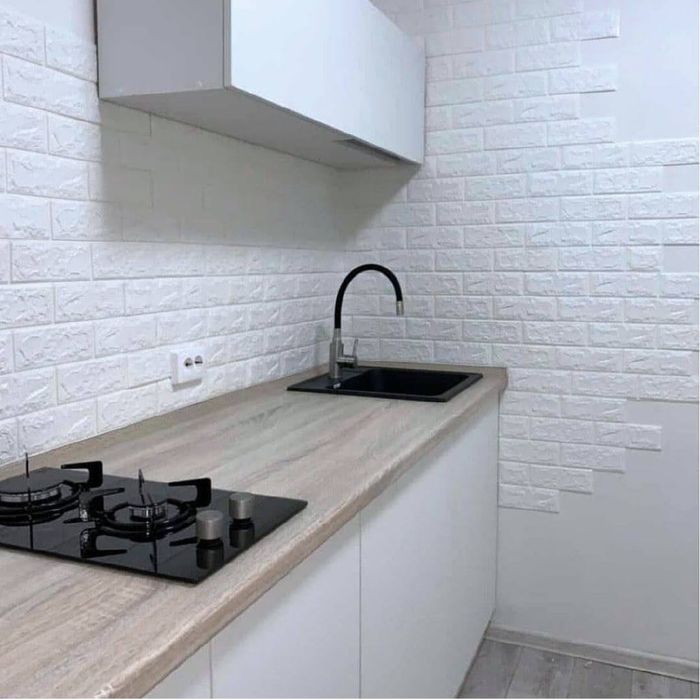 Акція! Самоклеюча 3Д панель під білу цеглу, 3д панелі, обої самоклеючі