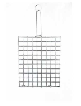 Vários tipos de Grelhas de Inox (grelha argentia ou peixe ou febras]