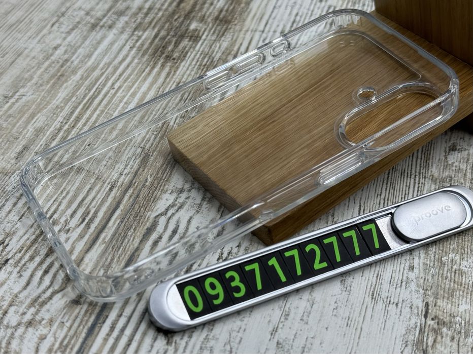 Чехол прозрачный Fibra Crystal на iPhone 16/ 16 Plus