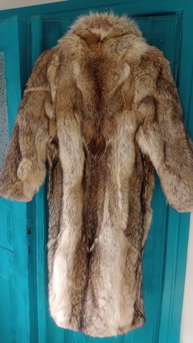 Futro naturalne długie z kojota