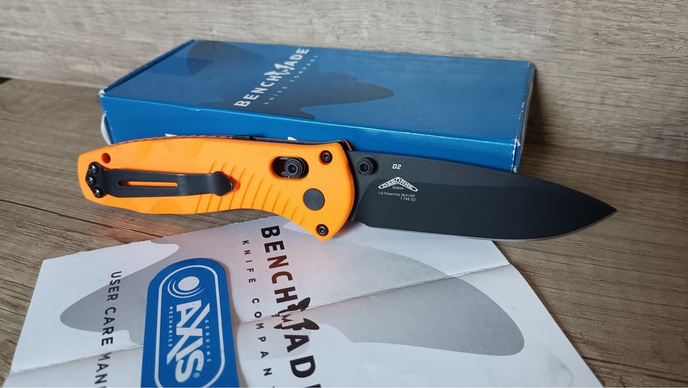 складний ніж Benchmade 585BKD2-ORG MINI BARRAGE. Оригінал!