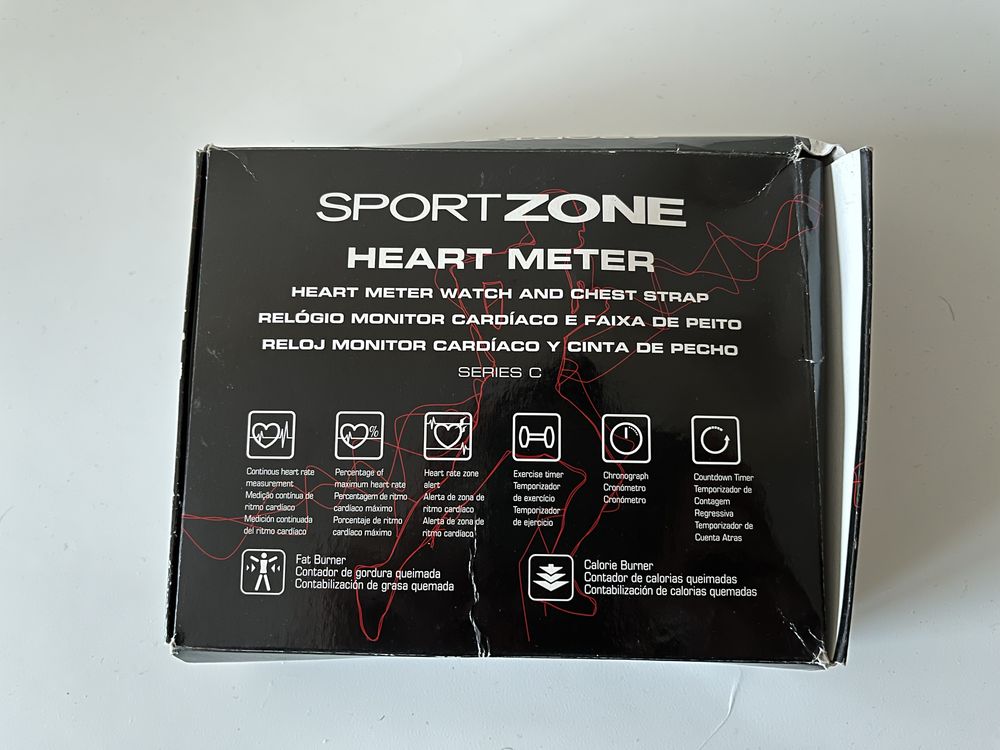 Banda cardíaca Sportzone com relógio