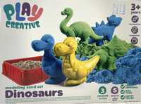 Ігровий набір кінетичний пісок Динозаври