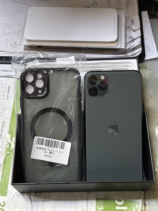 iPhone 11 Pro Max Green JAK NOWY SZYBY 64gb