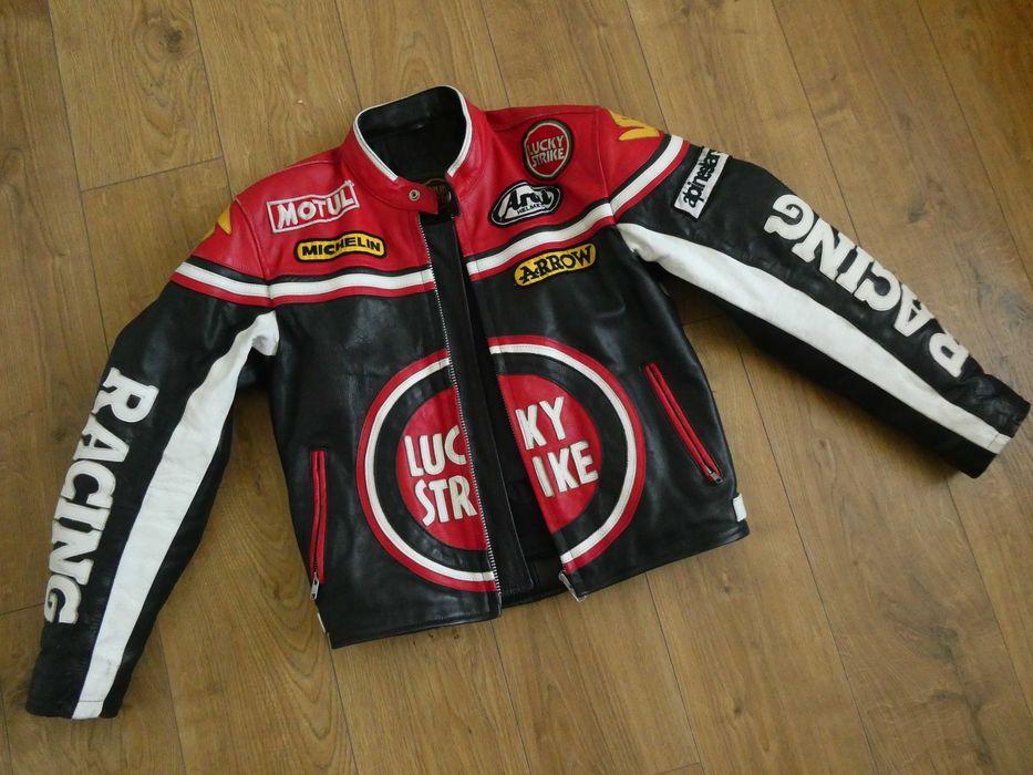 Kurtka skórzana męska LUCKY STRIKE skóra PILOTKA biker SCHWANTZ S/M