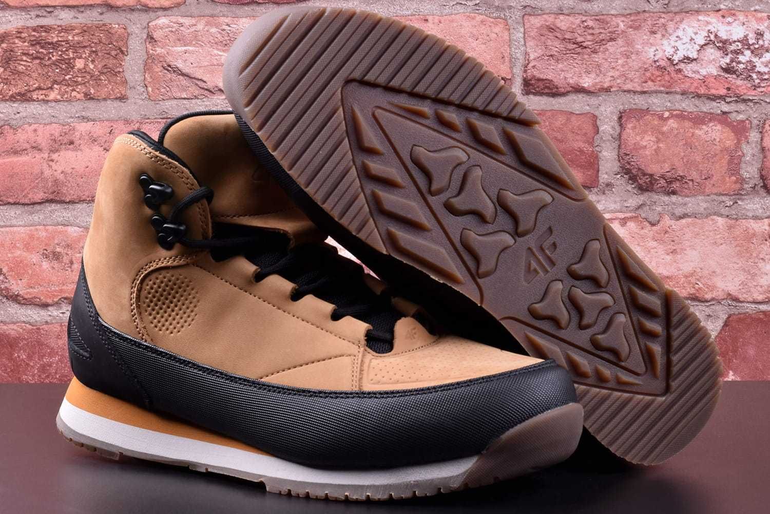 Buty Męskie Zimowe 4F Hiker skórzane FWINM011 82 - 45 [WYSYŁKA 24H]