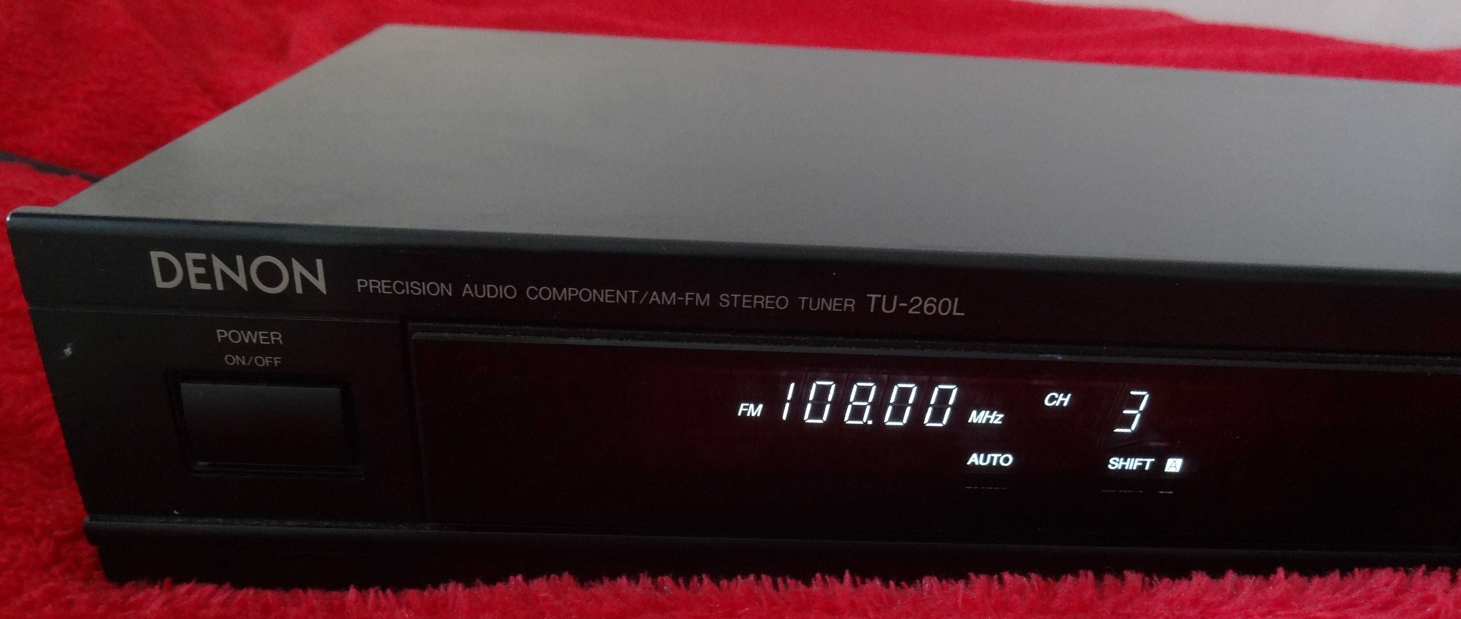 Denon TU-260L - tuner Hi-Fi, 20 stacji na FM i MW; z Wielkiej brytanii