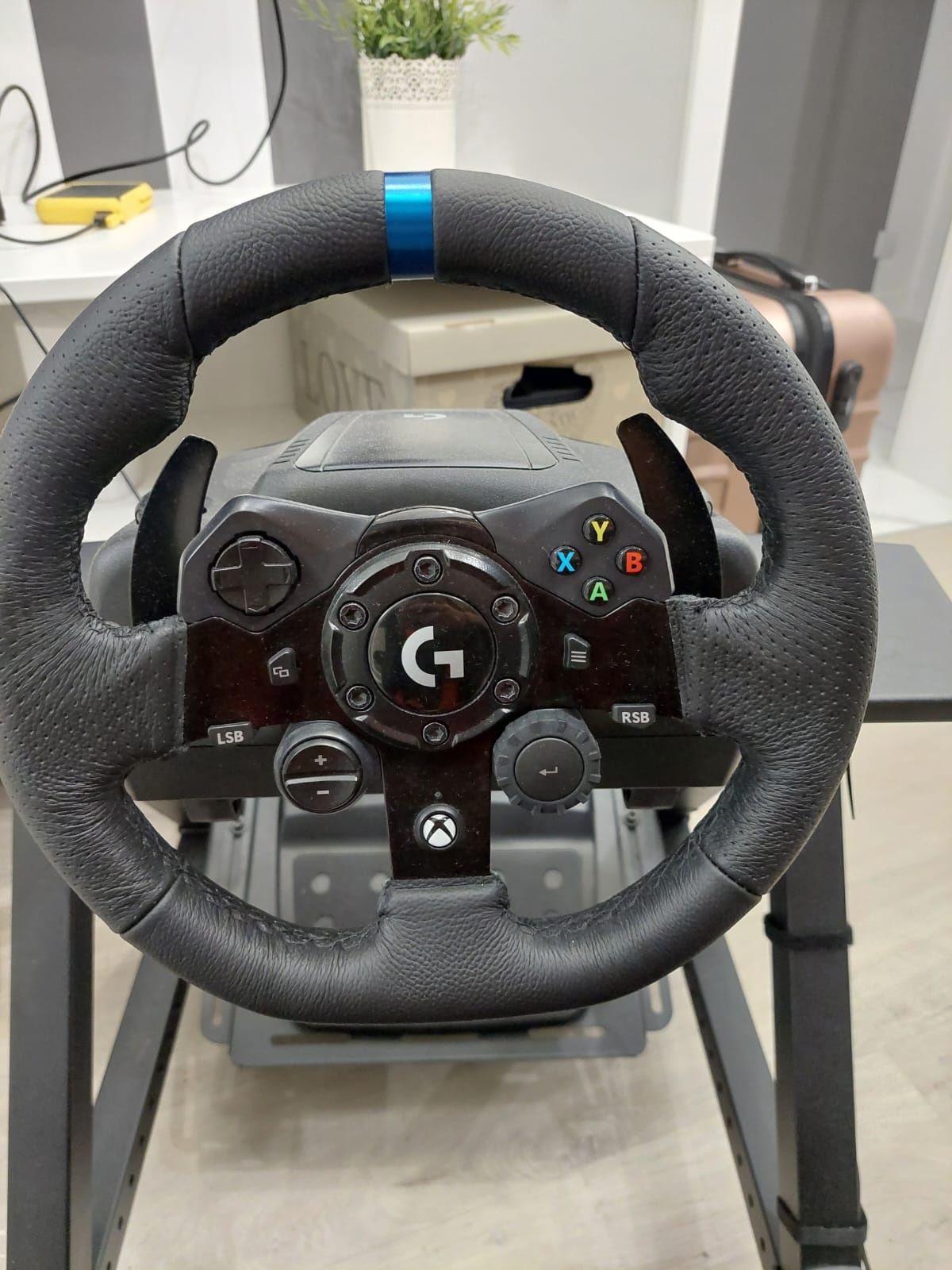 Fotel kokpit wyścigowy gamingowy kierownica playseat