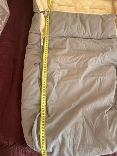 Зимовий конверт-чохол на овчині для дитячої коляски або санок