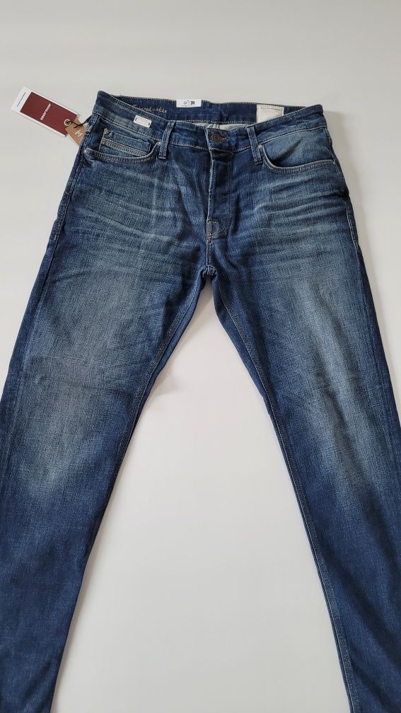 Spodnie jeansowe męskie slim granatowe Jack&Jones W33/L34