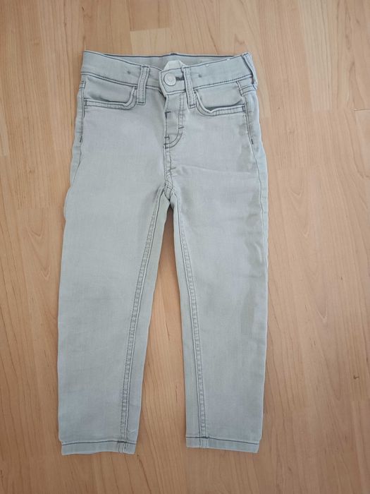 Hm jeansy slim 104 szare chłopiec