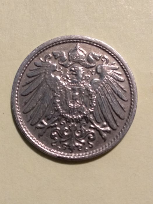 Moedas 10 Pfennig 1900, 1907, 1920, 1921 e 1922 Alemanha
