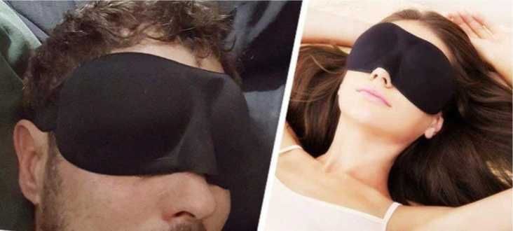 Maska opaska opaski na oczy do spania 3D
