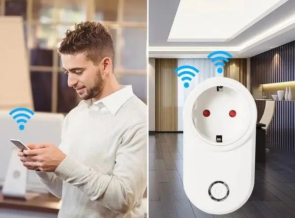 WI-FI-розетка socket 10A с дистанционным управлением, розетка для умно