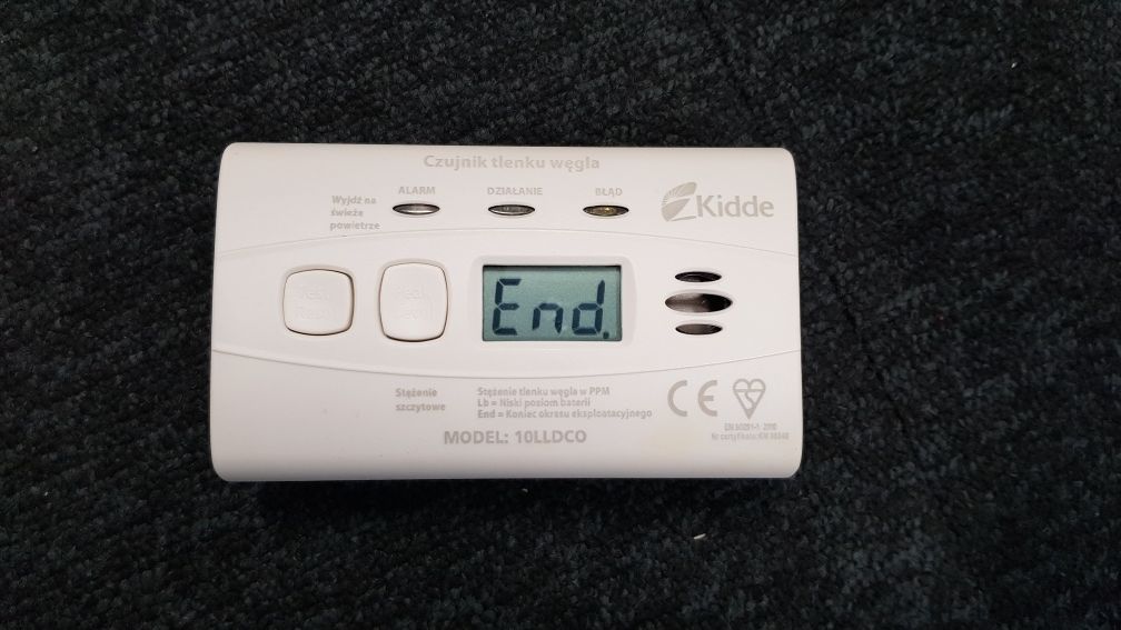 Czujnik tlenku węgla kidde model 10lldco