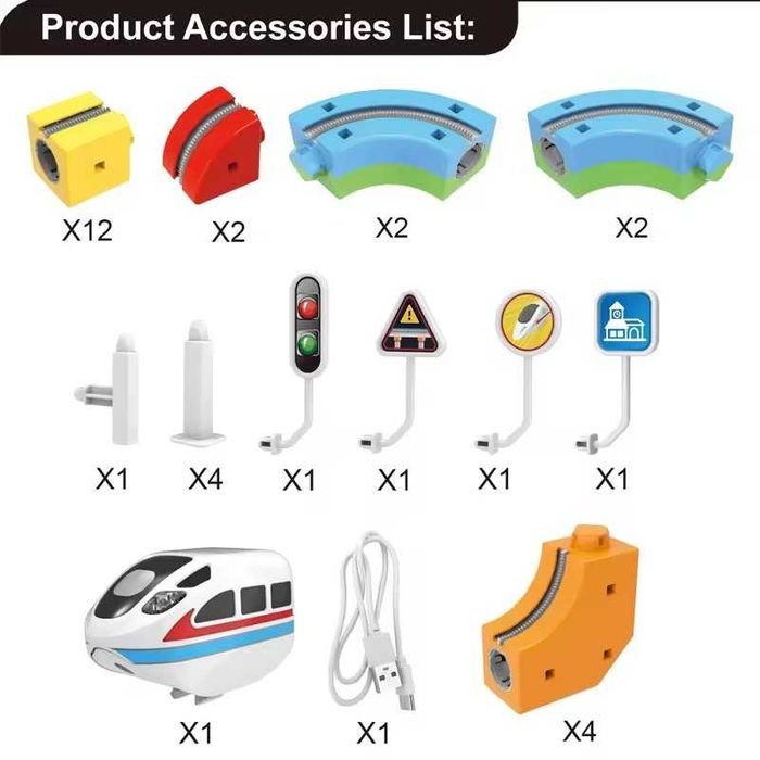 Дитячий магнітний конструктор “Magic Rail Cube”