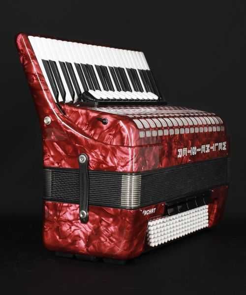 Acordeão Weltmeister Achat - 120 Baixos, 4a Voz + mala de transporte