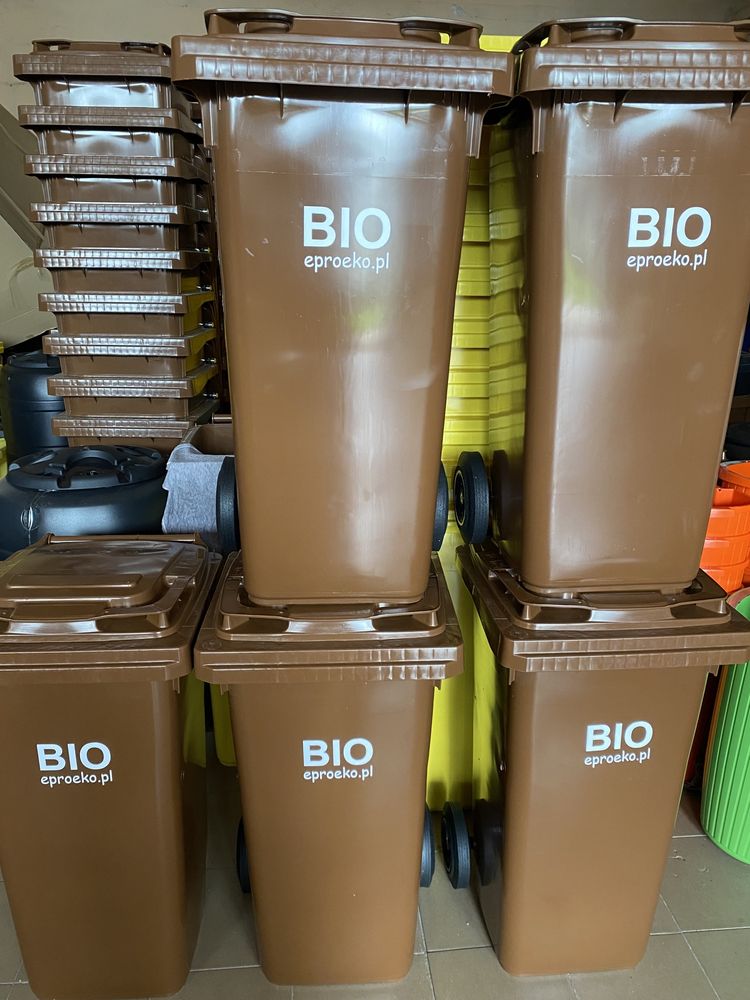 Kosz pojemnik kontener śmietnik na odpady śmieci bio eko 120l 240l EU