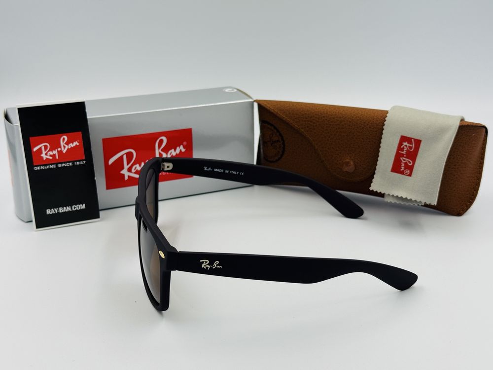 Солнцезащитные очки Ray Ban Wayfarer 2140 Matte Brown 54мм стекло