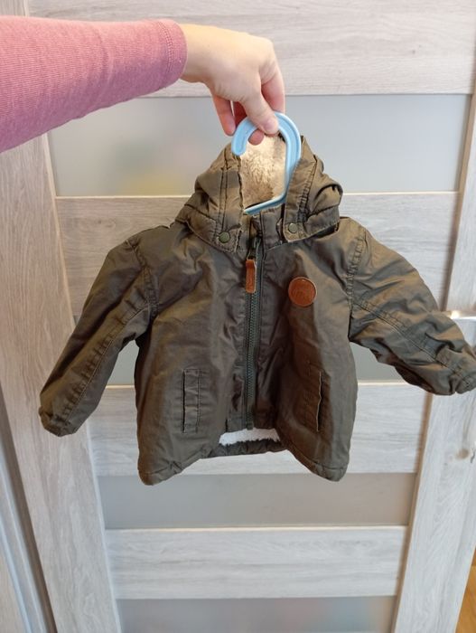 Kurtka zimowa h&m 68 khaki ciepłA