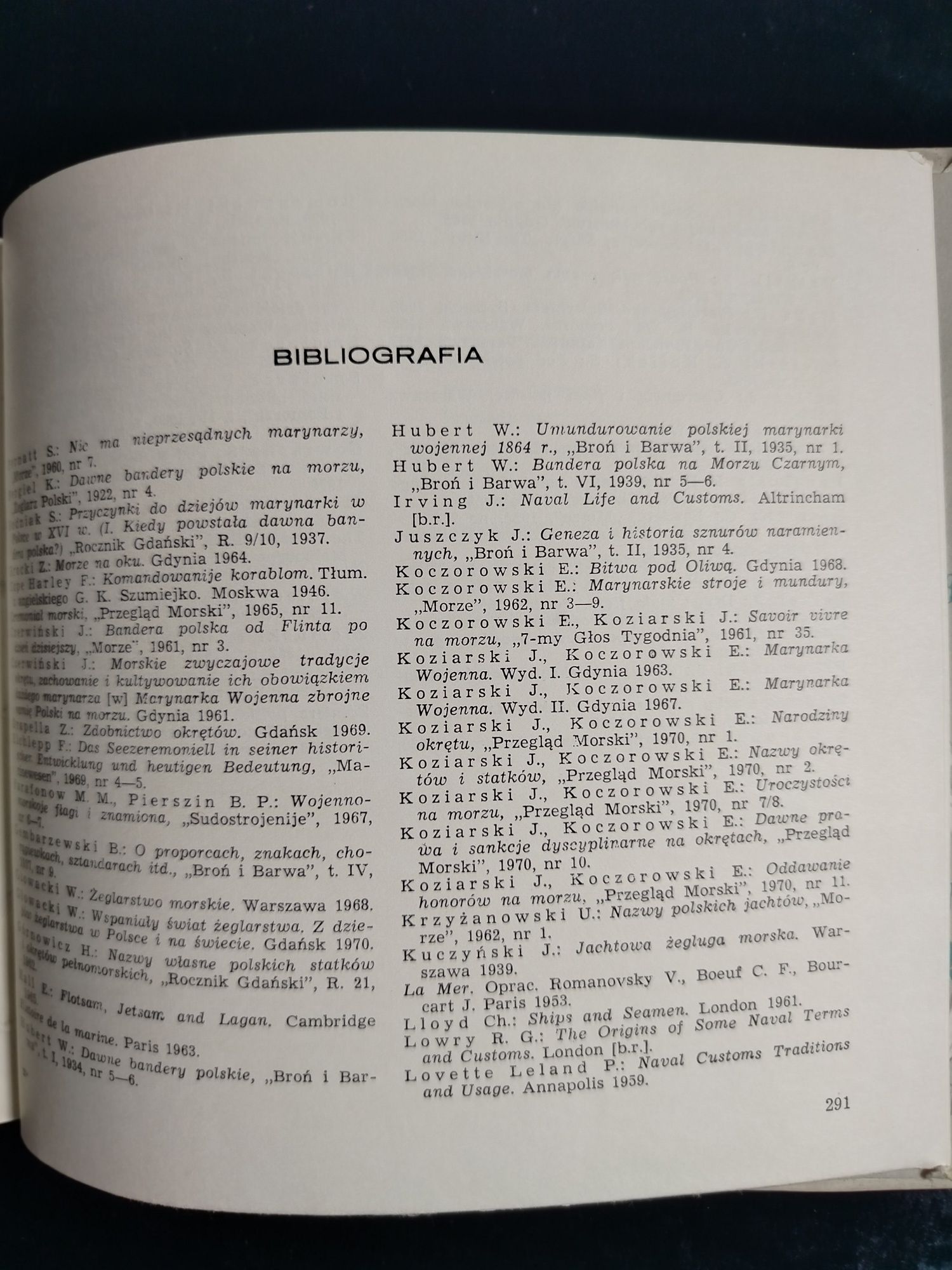 Zwyczaje i ceremoniał Morski Kaczorowski Koziarski Pluta