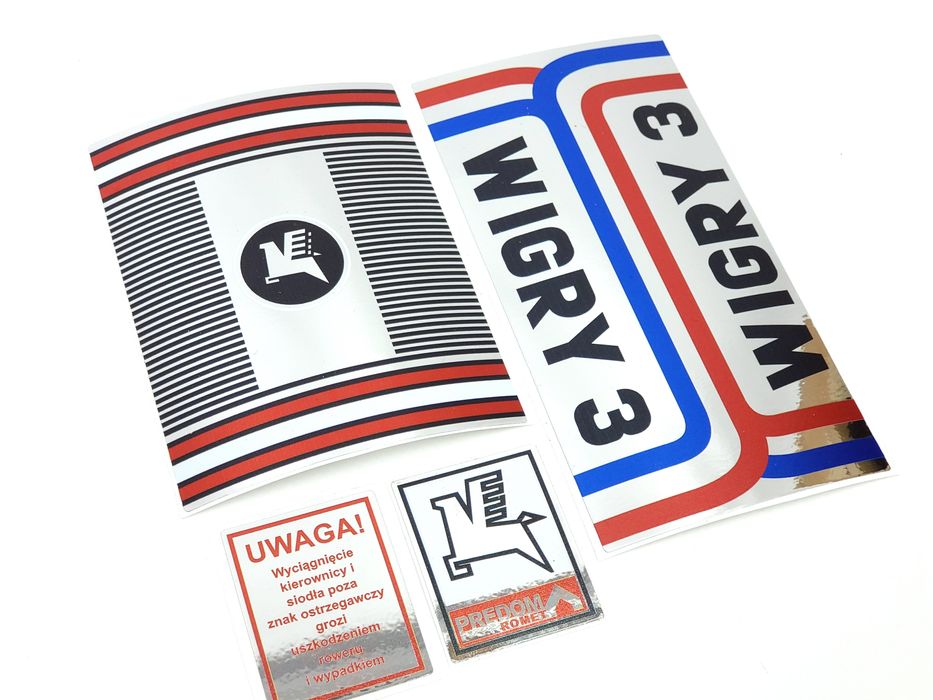 NOWE Naklejki Romet Wigry 3 komplet