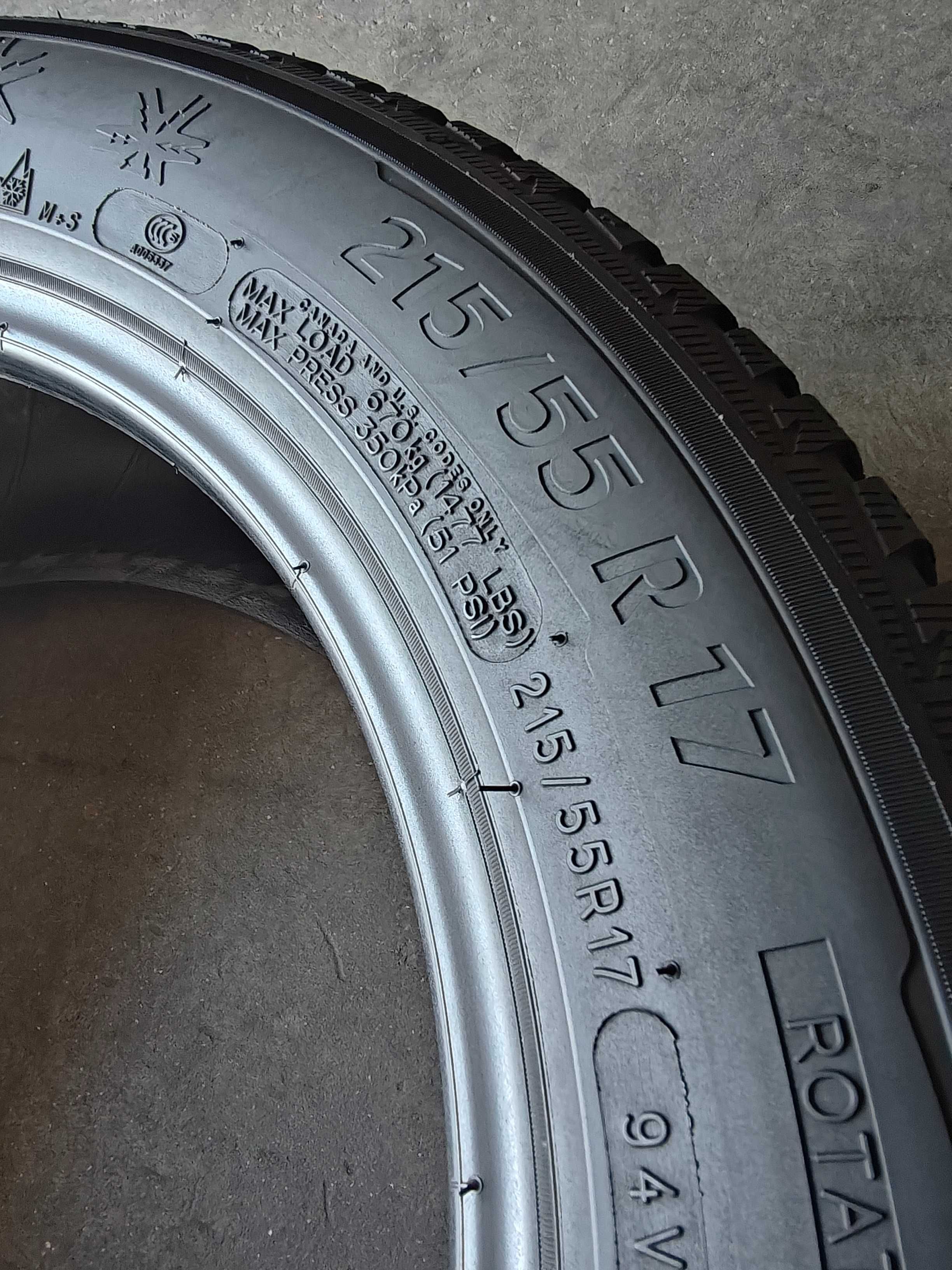 R17 215 55 шини зимові Michelin Alpin 5 made Germany