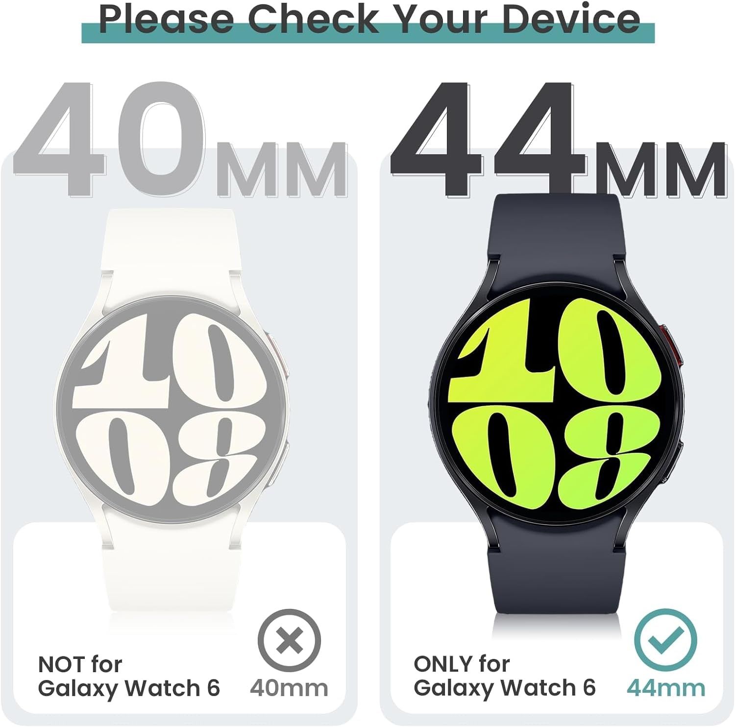 Zestaw 5 szt Błyszczące diamenty etui do Samsung Galaxy Watch 6