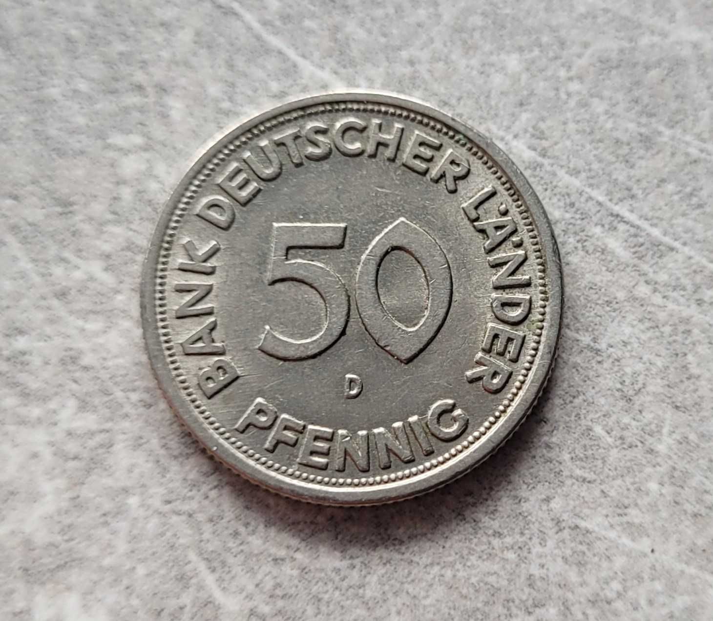 154) NIEMCY RFN - Zestaw monet 50 Pfennig