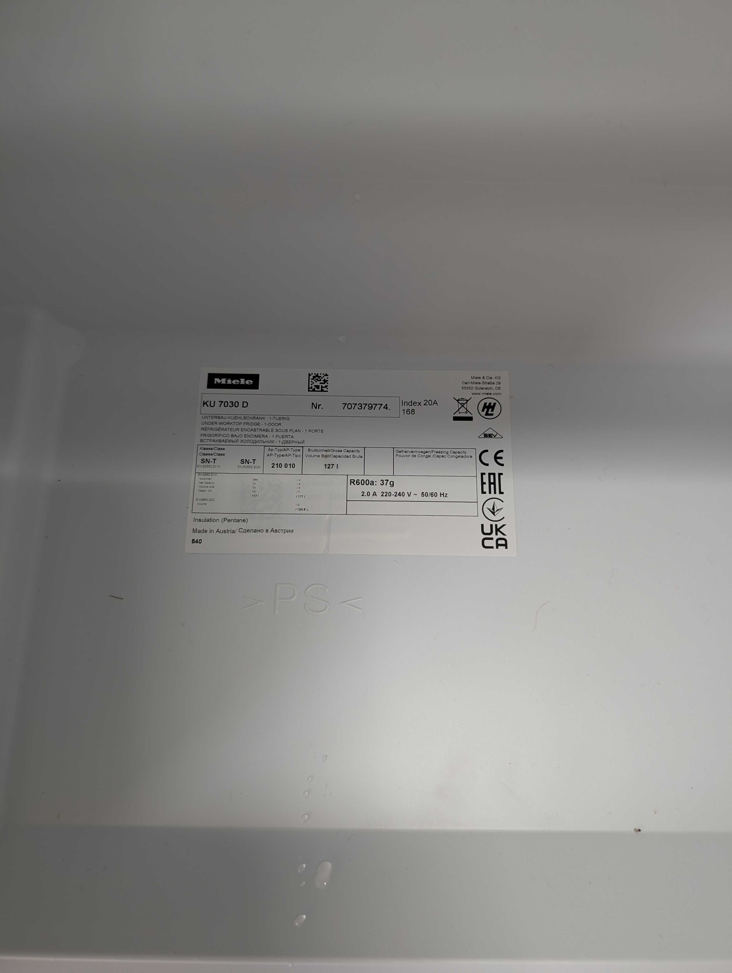 Lodówka Miele K 31252 UI – do zabudowy ,podblatowa
