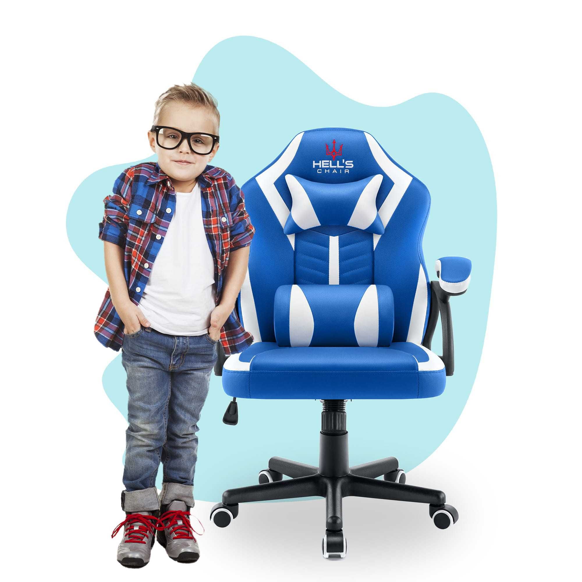 Fotel Gamingowy Hell's Chair HC-1001KIDS BLUE - outlet 3MS 0508