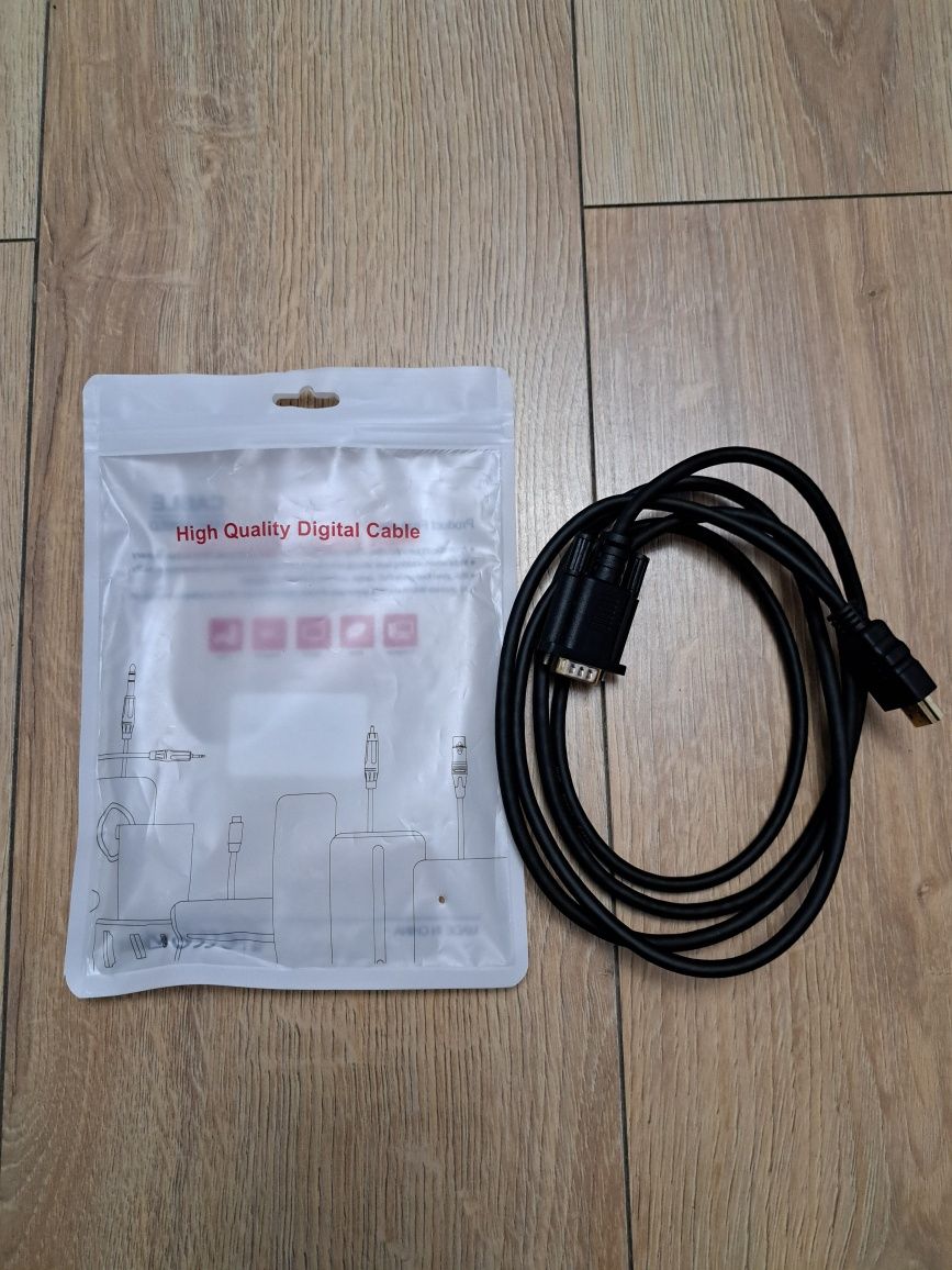 Adapter Kabel HDMI na VGA 1080P 1,8m