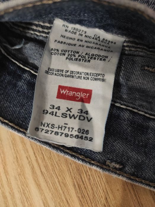 Calças de ganga da Wrangler tamanho 34x34