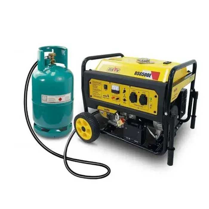 Генератор газ/бензин BISON 5/5.5 кВт однофазний, 4-тактний, 25л