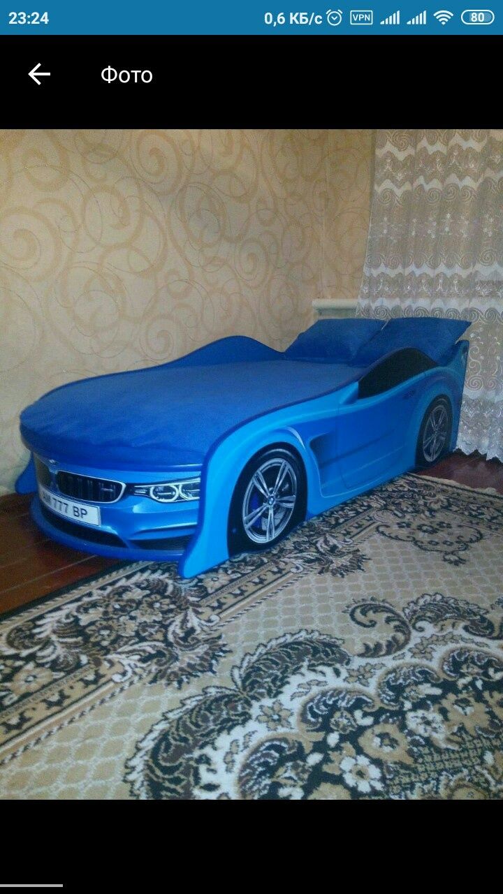 Кровать машина/ліжко машинка/диван автомобіль+матрас ортопедичний