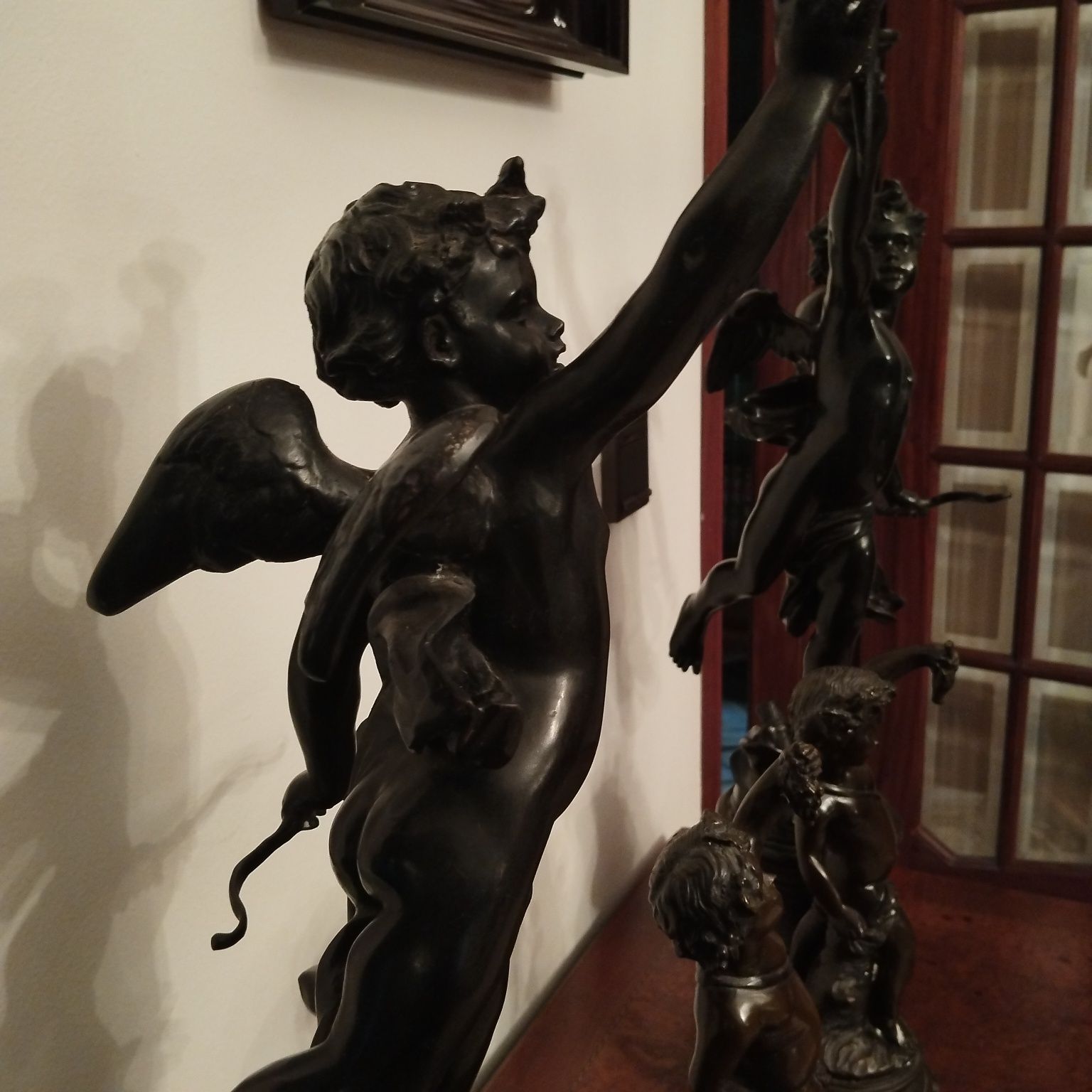 Peça decorativa Anjos em Bronze