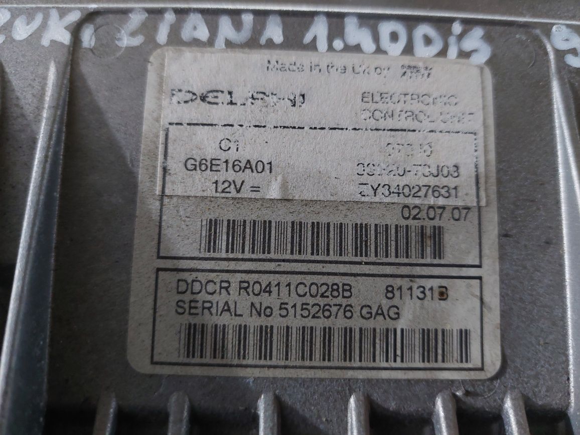 Sterownik silnika suzuki Liana 1.4ddis delphi 1.4hdi komputer ECU