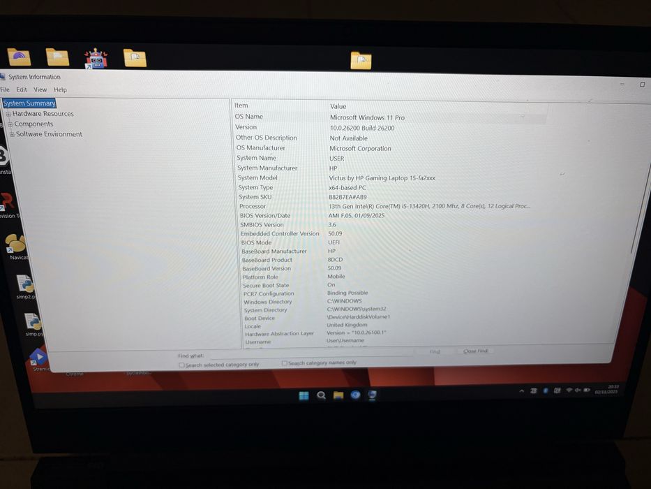 HP VICTUS 15-fa2705np (Intel i5-13420H, 16GB, RTX 4050ti) gaming